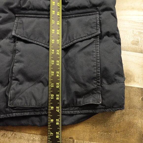 Eddie Bauer Yukon Down Vest Goose Down Fill Power 550 Men's Size Large Navy - Picture 8 of 10